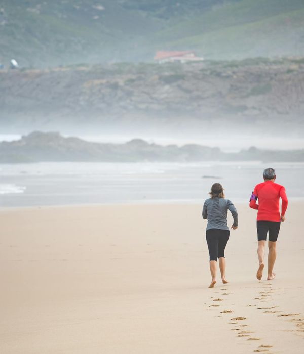 Woman performing a light cardio exercise in a calm environment.